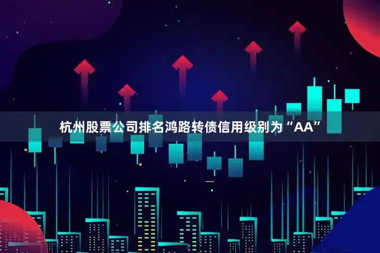 杭州股票公司排名鸿路转债信用级别为“AA”